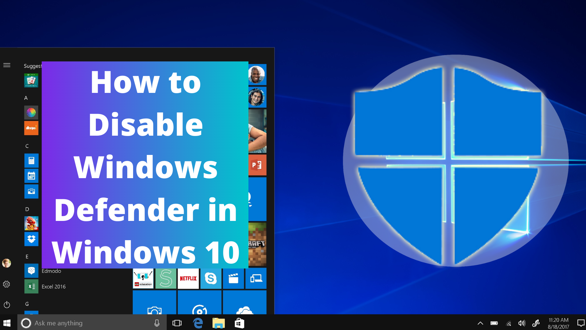 How to Disable Windows Defender in Windows 10 | How to Disable Windows Defender Permanently