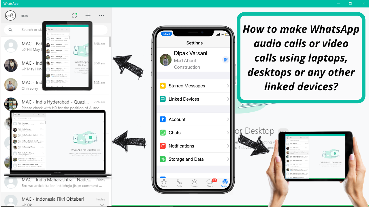 How to enable the multi-device feature on WhatsApp | Enable WhatsApp audio or video call on Computer