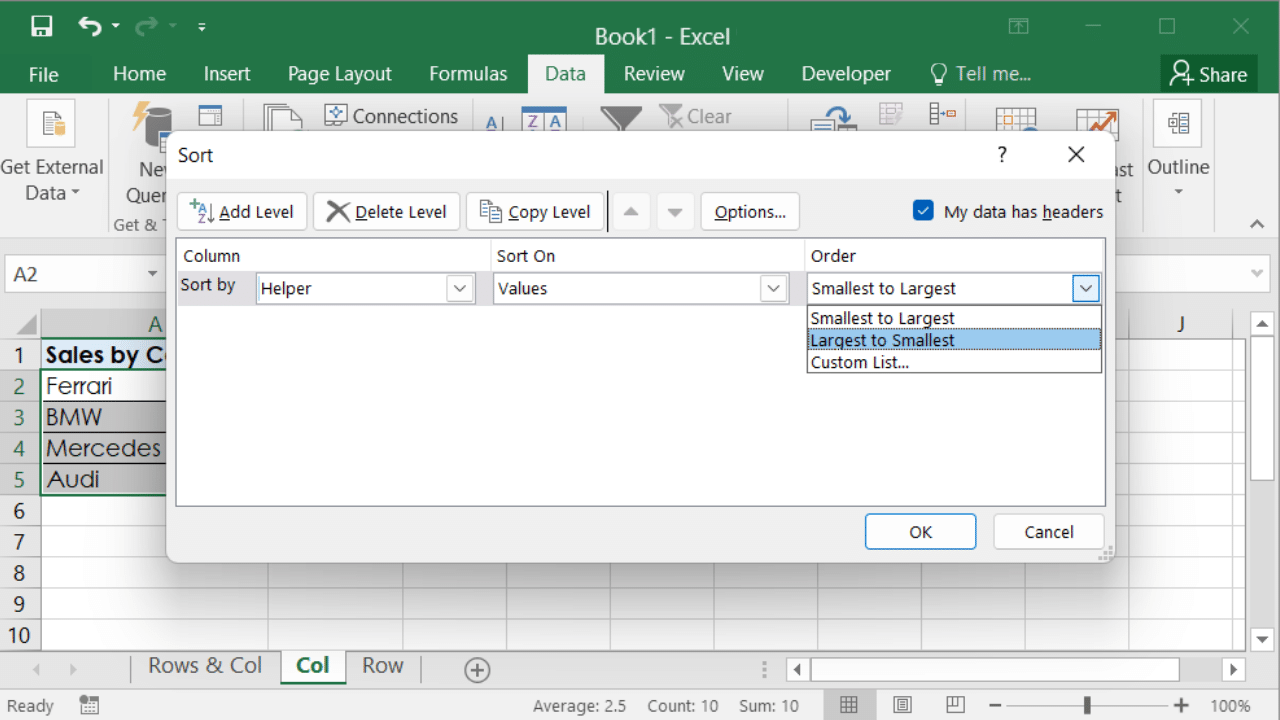 How To Flip Or Reverse Data In Microsoft Excel