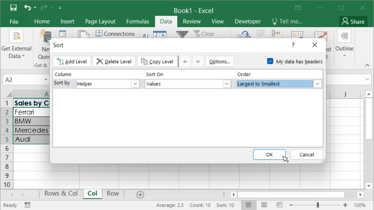 How To Flip Or Reverse Data In Microsoft Excel