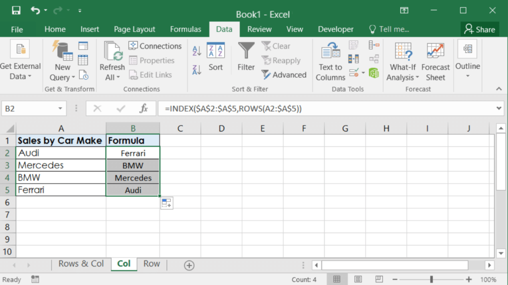 How To Flip Or Reverse Data In Microsoft Excel